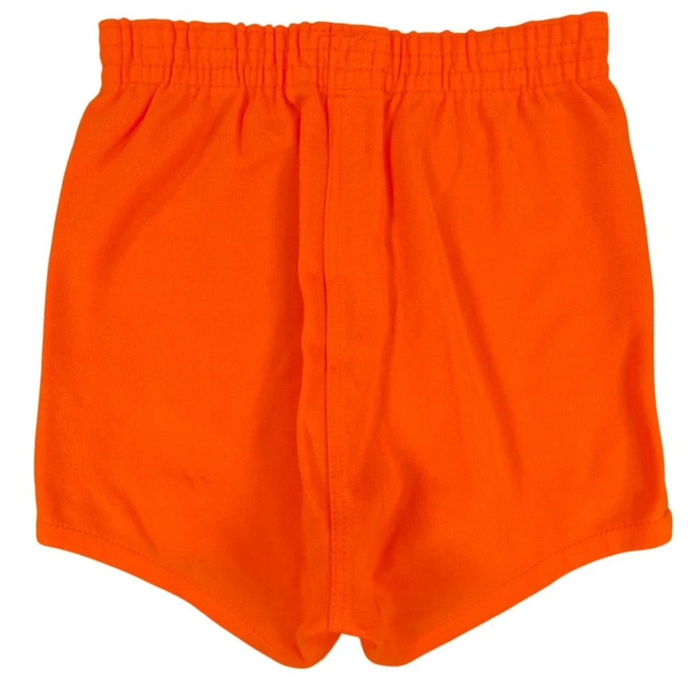```Yale Vintage 70s Athletic Shorts Mens XS Orange Nylon NWT```